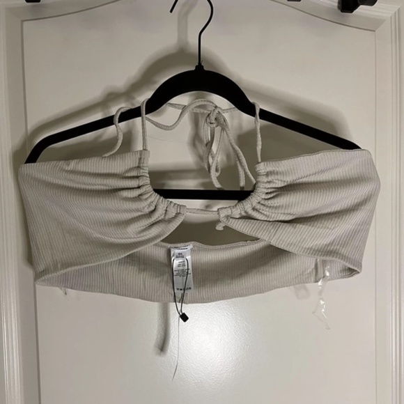 Garage Ribbed Tan Halter - Picture 3 of 5